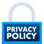 Footer of main page as a button to link to the privacy policy page